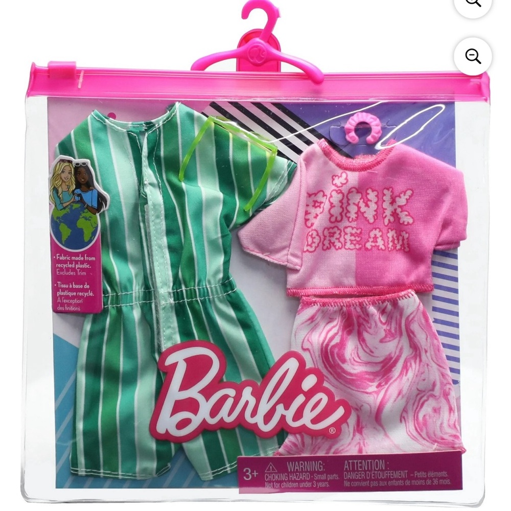 Barbie Clothes, Colorful Fashion Pack and Accessories for Barbie and Ken Dolls